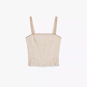 Zara Beige Crop Top